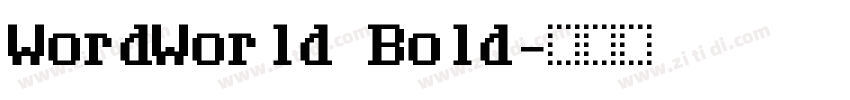 WordWorld Bold字体转换